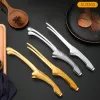 Accessories 1pc BBQ Food Tongs Stainless Steel NonSlip Barbecue Tongs Steak Tongs Outdoor Grilling Tweezer Kitchen Cooking Baking Tools