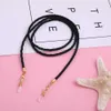 Brillenketten Ketten Teamer Sonnenbrille Ketten Lanyard Männer Frauen Geflecht Leder Brillen Brillen Ketten Perlen Kabel Reading Brillenzubehör