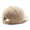 Caps de bola FS FS Capas de beisebol de cashmere de alta qualidade para homens macush winter women women chapéus khaki bege rosa full cap casquettes y240507