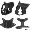 Hundehalsbänder Leinen Militär großes Geschirr Haustier Deutsche Schäferhund K9 Malinois Training Taktik und Leine für Hunde Accessoires d Dhixw Set Set Set für Hunde