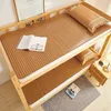 colchón de seda de bambú colchón de seda de verano para dormir desnudos dormitorio colchón de un solo colchón de hierba plegable bambú pura natural 240506