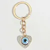 Nyckelringar Lanyards Punk Emalj Nyckelring Hål Eye Key Ring Eyeball Key Chains For Women Men Handbag Accessorie Car Keys DIY Handgjorda smycken gåvor