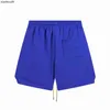 Rhude high -end designer shorts voor lente/zomer nieuwe brief borduurmensen en dames casual sport snel droge shorts met 1: 1 originele labels