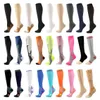 Chaussettes chaussettes de compression de bonne humeur pour hommes femmes courir le gymnase de gymnase de cyclisme des chaussettes sportives adaptées à une variqueur médicale