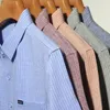 1Ipn Chemises robes masculines 2024 MENSE BUSINCE PLAID COSTAIN LINEN COTTON SHIRT COTTER COTTON COTTON D240507