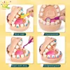Huiqibao Doctor Dental Mold Toys de dentes plásticos Simulação Role -Reclamação Simulação Clay Tools Childrens Education Toys 240506