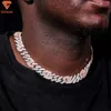 Hot Sale 12mm VVS Moissanite Cuban Chain Hip Hop och fashionabla mäns halsband diamantlänk