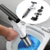 Plunceurs Multifisection drague à haute pression Drain d'air Blaster Clog Dredge Remover Remover Pipe de tuyau de toilette pour lavabo de cuisine de salle de bain