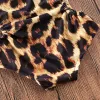 Swimswear 2023 Été Baby Swimswear Girls Bikini Halter Ruffle Leopard Bathing Costumes