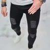 Men's Jeans High strt Men Ripped Skinny Biker Jeans Trousers For Mens Stylish Distressed Beggar Stretch Slim Male Pencil Denim Pants Y240507