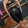 Shorts actifs femmes sportif sexy mirshers à mailles femme 2024 Gym transparente lycra cyclisme fitness yoga haut taille noire