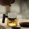Bicchieri da vino tazza da bere (300 ml) tazza in vetro a parete con coperchio trasparente e infuser spessa produttore durevole Tumbler tè caffettiere acqua