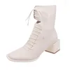 Boots British Style Short Women's 2024 Spring e Autumn Fashion