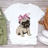 T-shirt femminile adorabile t-shirt per cagnolini da donna Tops Summer Casual Overszed magliette Femme Short Sle Graphic Summer Ladies Tshirt Clothing D240507