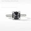 Anneau de designer pour femme David Yurma Anneau de vis de luxe Moisanite Bague 925 Anneau de zircon en argent sterling