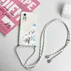 Caisses de téléphone portable Magnolia Flower Crossbodybody Lanyard Silicone Téléphone pour Redmi Note 11 Pro plus 12pro plus 11s 10 Pro 12 9s 8 Pro Cover