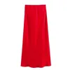 Stage Wear 2024 Autumn Women's Fashion Silk Texture High midje kjol 8632845 515