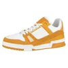 2024 MENSER MEN SHEEEKER VIRGIL TRAINER أحذية غير رسمية منخفضة من جلد العجل ABLOH أبيض أخضر تراكب أزرق أزرق منصة في الهواء الطلق أحذية رياضية الحذاء 36-45