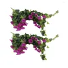 Dekorative Blumen 2pcs künstliche Blume Home Balkon simuliertem Morgen Plastik Glory Fake Vine i1k5