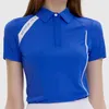 Les survêtements féminins conception clés des femmes bleues tops printemps d'été polo des chemises sportives professionnelles haut de gamme à usurer 2024 y240507