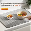 Teppiche Silikonschale Trocknungsmatte Hochtemperaturresistent Küchenspüle Abfluss Anti-Scenen-Isolierung