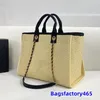 Chanei Summer Fashion Tote Tote Torka na ramię Top Designer Torba CC Can Pearl Duże torebki plażowe z paskiem łańcuchowym Portfel zakupów