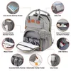 DIAPER Väskor Urinary Tygpåse Mother Baby ryggsäck Vattentät reseväska Ersättare Pad Sunshade Mosquito Net USB Laddning Bagl240502