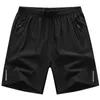 2023 Mens Shorts Summer Large Size Casual dragkedja Ficka rak Sport Jogging Beach Pants M9XL 240422