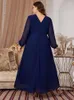 Ubranie etniczne Plus size kobiety szyfon maxi sukienka muzułmańska dubai abaya indyka wieczorowa suknia islamska femme Musulman vestidos impreza