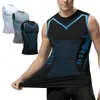 Colete de formação iônica para homens versão de gelo de seleção para homens para construir uma barriga de barriga de corpo perfeita Camisas de controle 240506
