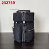 232759 Mens tumiis Designer Moda Backpack Backpack Tumiisbag Iniciais top nylist nylon impermeável