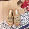 Hausschuhe Sandalen 2024 neuer Loafer Pool Casual Schuh flach Mann Maultier Frauen sexy Sliders Mädchen Sommer Beach Luxus Designer Slide Herren Größe 35-41 Sandale Geschenk 5.7 06