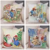 Literie British Cartoon Bear Cushion Cover Sofa Children's Room Decoration Child