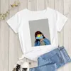 Women's T-Shirt Retro Clairo Rap T-shirt Clairo Womens Hip Hop T-shirt Womens T-shirt Round Neck Short Sleeve Gothic Street TopL2405