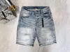 Designer Herren Amris Jeans Shorts US Size Stickhose Skinny Jeans Männer für Trend Baumwoll Hip Hop Biker Motorrad Ture Jeans gerissen