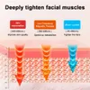 Massager för Face EMS Lyft Microcourrent Vface Double Chin Remover Necklyft Antiwrinkle Skin Drawing 240430