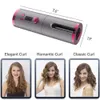 Curling Irons Cordless Automatic Curler Portable Wireless USB laddning Roterande keramisk stång Curling Iron Styling Tool Q240506