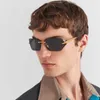 Klassische Marke Retro Crattire Sonnenbrille rahmenlose Sonnenbrille für Männer und Frauen modisch große Rahmen Personalisierte zukünftige minimalistische UV -Widerstandsbrille S2401