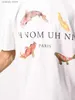 T-shirts masculins 2024SS Carp Graphic Print ih Nom Uh nit t Men Women T-shirt paris noir