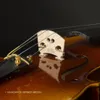 Professionelle Geige V09d Ebony Fitcies Ein Stück Flammen Maple Back