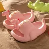 Slipper dinosaurus ouder-kind slippers Summer Kid Slipper Vrouwelijk 3D Dragon Home Cartoon Sandaalkinderen Eva Slippers Boy Baby Beach Shoe