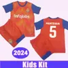 2024 SAIYANS KIDS Kit Maglie da calcio Roman Giner Lucca Gio Ferinu Augusto O. Boada Casa Orange Child Shirts Short Short Shory Uniforms