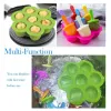 Strumenti 1/3pc7 Holes gelato fai -da -da -te pops silicone stampo gelato a sfere macchino pazzo stampi per la frutta per bambini accessori per la casa accessori cucina utensile