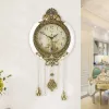 Clocks American Solid Wood Swing Swing Wall Horloge salon Europe