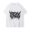 Herren T-Shirts Itzy Heavy Metal Text Grafik T-Shirts Männer Frauen Mode Hip Hop Vintage T-Shirt Sommer 100%Baumwolle übergroße T-Shirts Strtwear T240506