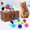 Toys 30pcs 3cm Boules de jouets de chat coloré chaton pom pom