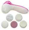 Mini Skin Beauty Massager Cepillo 5 en 1 Máquina de lavado eléctrico Facial Facial Cleaner Cuerpo Massaje ZA19114228836