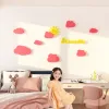 Aufkleber Kinderzimmer Wandaufkleber Wolken Wandaufkleber 3D Malerei Wandtastkörper Mädchen Prinzessin Schlafzimmer Nachtwanddekoration