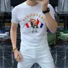 2024 Luxury New Brand Mens T-shirt Designer For Hommes Tshirt de mode pour femmes avec lettres décontractées d'été à manches courtes