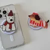 Мобильный телефон держателей корея милый мультипликационный снежный снежный костюм с собакой магнитный держатель Grip Tok Griptok Поддержка для iPhone для iPhone для Pad Magsafe Smart Tok